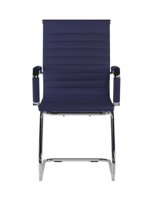 Bonded Leather Visitor Chair Aura Blue Office Chair BCL/8003AV/BL by Nautilus