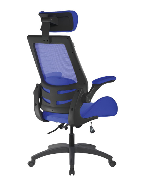 Mesh Office Chair Blue Resolute 24hr Computer Chair BCM/L1305/BL by Nautilus - enlarged view