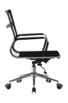 Mesh Office Chair Black Aura Medium Back Mesh Chair BCM/8003/BK by Nautilus - enlarged view