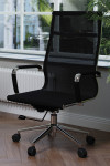 Mesh Office Chair Black Aura Hugh Back Mesh Chair BCM/9003/BK by Nautilus - enlarged view