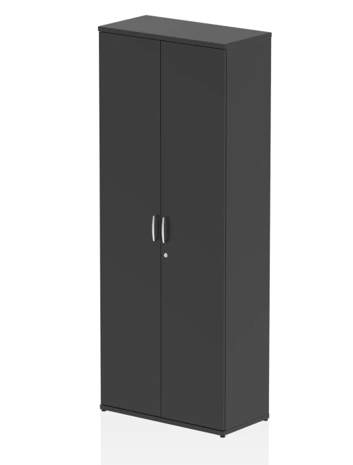 Black Office Cupboard Impulse 2000mm Cupboard I004629 by Dynamic