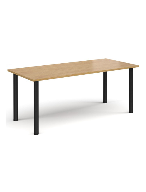 Rectangular Meeting Table Oak 1800mm Wide Table DRL1800-C-O by Dams - enlarged view