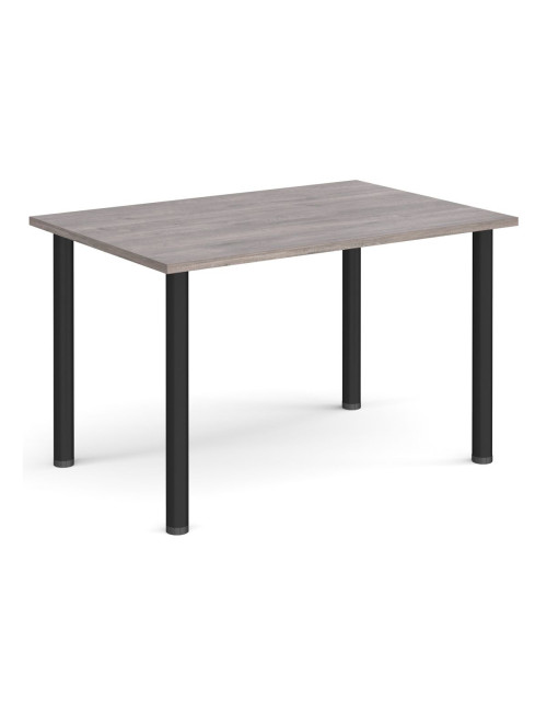 Rectangular Meeting Table Grey Oak 1200mm Wide Table DRL1200-C-GO by Dams - enlarged view