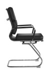 Office Chair Black Bonded Leather Avanti Visitor Chair BCL/5003AV/BK by Nautilus - enlarged view