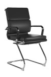 Office Chair Black Bonded Leather Avanti Visitor Chair BCL/5003AV/BK by Nautilus - enlarged view