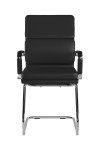 Office Chair Black Bonded Leather Avanti Visitor Chair BCL/5003AV/BK by Nautilus - enlarged view