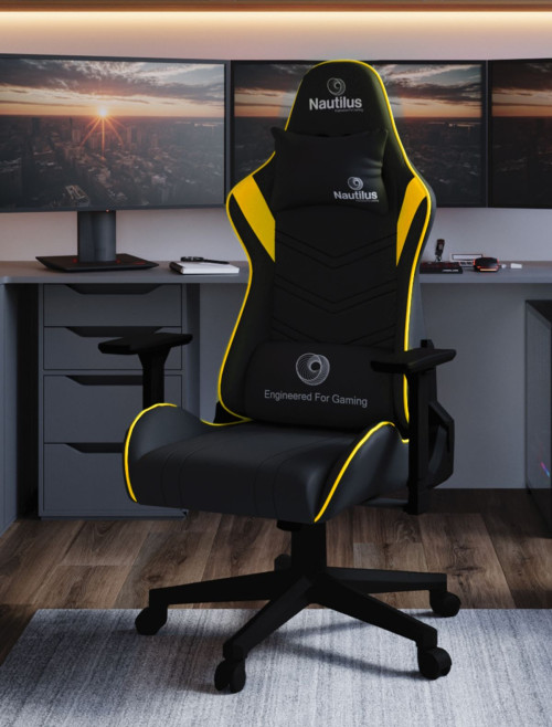 Office Chairs Yellow/Black Apollo Ergonomic Gaming Chair by Nautilus