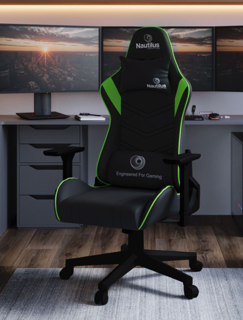 Office Chairs Green/Black Apollo Ergonomic Gaming Chair by Nautilus