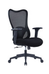 Mesh Office Chair Black Zephyr Ergonomic Mesh Chair by Nautilus - enlarged view