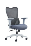 Mesh Office Chair Grey Zephyr Ergonomic Mesh Chair by Nautilus - enlarged view