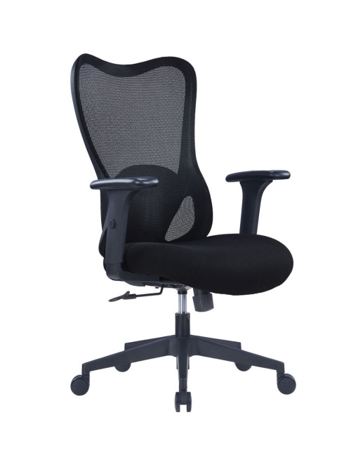 Mesh Office Chair Black Zephyr Ergonomic Mesh Chair by Nautilus - enlarged view