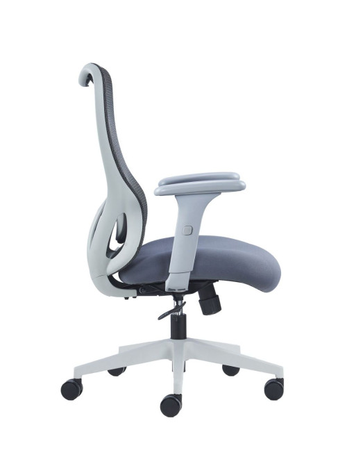 Mesh Office Chair Grey Zephyr Ergonomic Mesh Chair by Nautilus - enlarged view