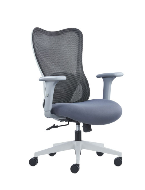 Mesh Office Chair Grey Zephyr Ergonomic Mesh Chair by Nautilus - enlarged view