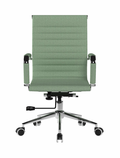 Office Chair Green Fleck Fabric Aura Medium Back Chair by Nautilus - enlarged view