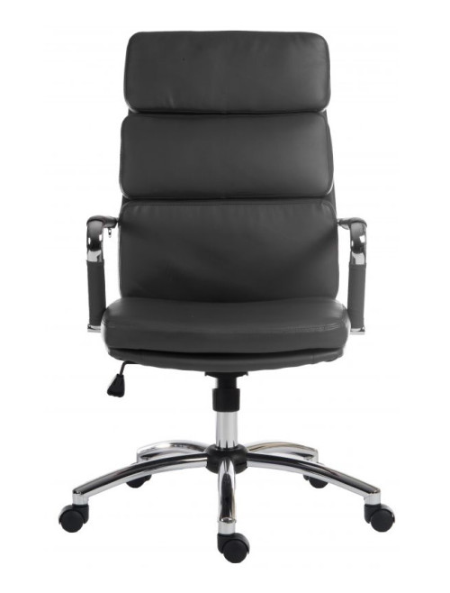 Office Chair Black Deco Executive Faux Leather Computer Chair by Teknik - enlarged view