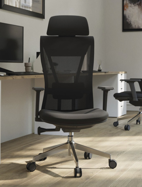 Mesh Office Chair Black Moritz 24 Hour Ergonomic Mesh Chair by Nautilus