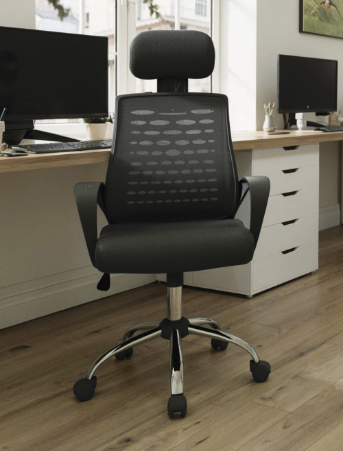 Mesh Office Chair Black Sigma High Back Mesh Chair by Nautilus