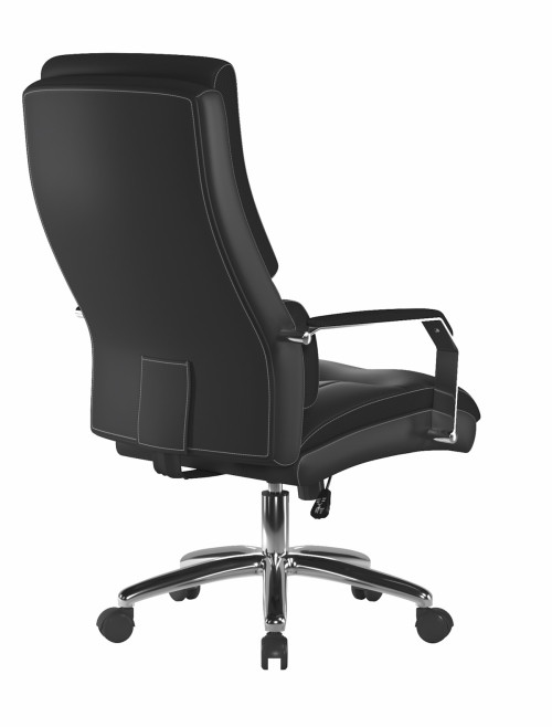 Office Chair Black Patriot Leather Effect Managers Chair by Nautilus - enlarged view