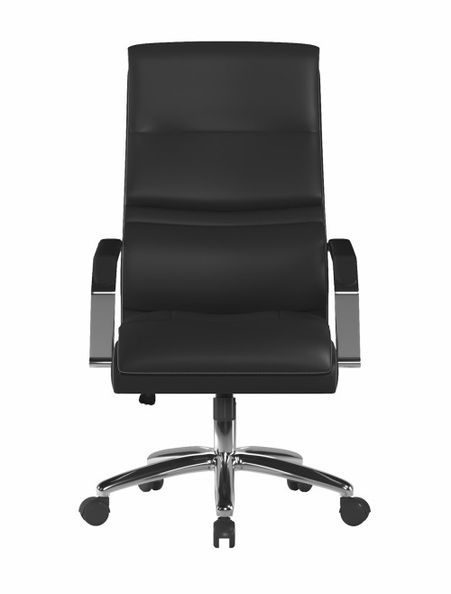 Office Chair Black Patriot Leather Effect Managers Chair by Nautilus - enlarged view