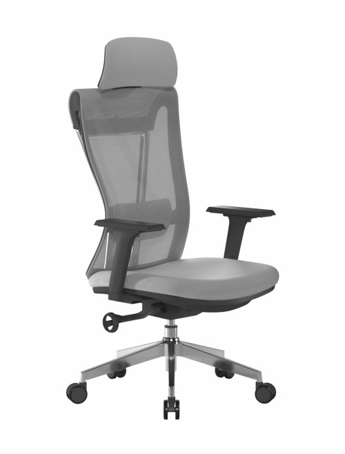 Mesh Office Chair Grey Moritz 24 Hour Ergonomic Mesh Chair by Nautilus - enlarged view