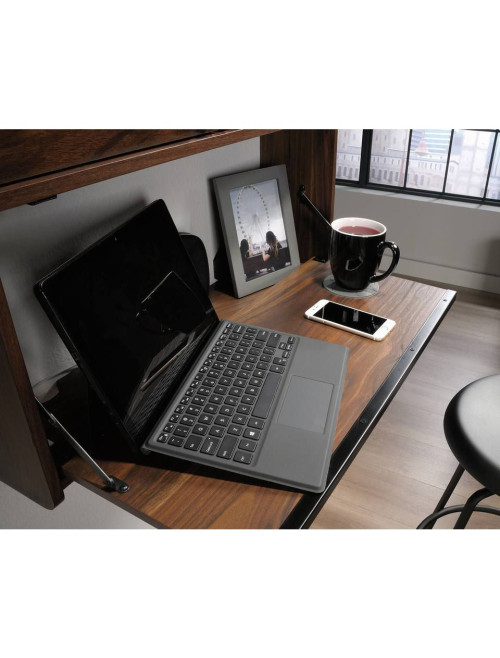 Home Office Desks Hampstead Park Walnut Wall Desk by Teknik - enlarged view