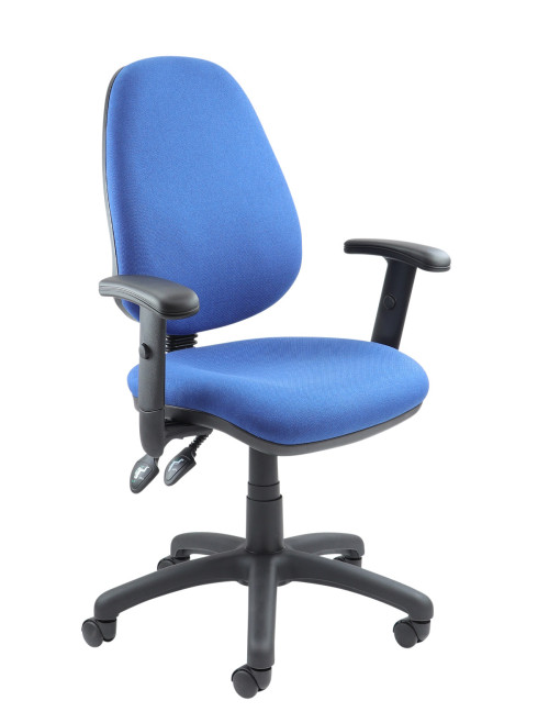 Fabric Office Chair Blue Vantage 102 Operator Chair V102-00-B by Dams