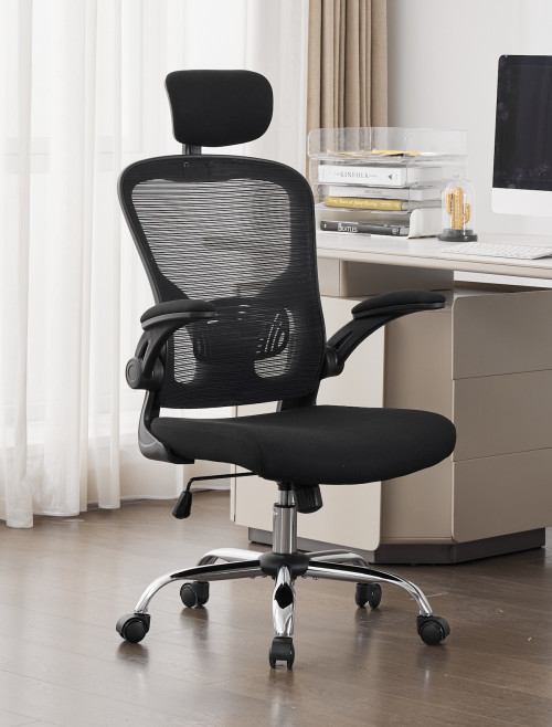 Mesh Office Chair Black Prime Plus Computer Chair 252-11-01-01-01 - enlarged view