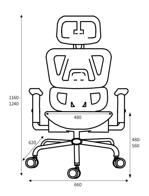 Mesh Office Chair Black Elite Executive Chair 254-11-01-01-01 - enlarged view