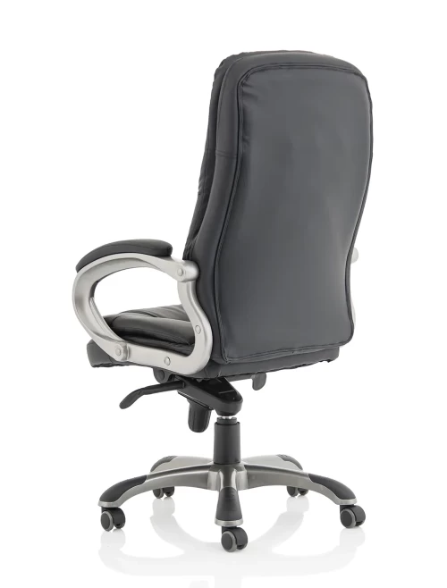 Office Chair Black Oscar Leather Effect Executive Chair EX000243 - enlarged view