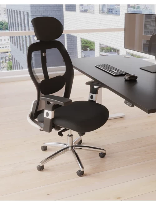 Mesh Office Chair Black Sanderson II Executive Chair OP000244