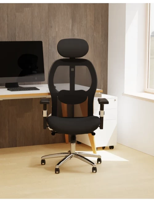 Mesh Office Chair Black Sanderson II Executive Chair OP000244 - enlarged view