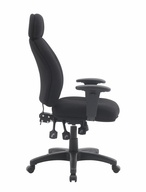 Office Chair Black Avon 24 Hour Fabric Operator Chair BCF/R373/BK - enlarged view