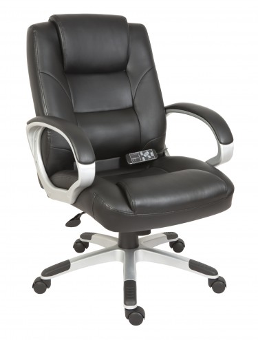 Office Chairs Black Executive Massage Lumbar Chair 6905 by Teknik