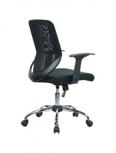 Mesh Back Task Operator Armchair -Black 95ATG/MBK - enlarged view